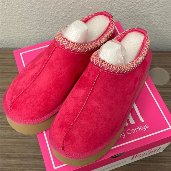 Corkys Hey Girl Pink Mules - Picture 2 of 6